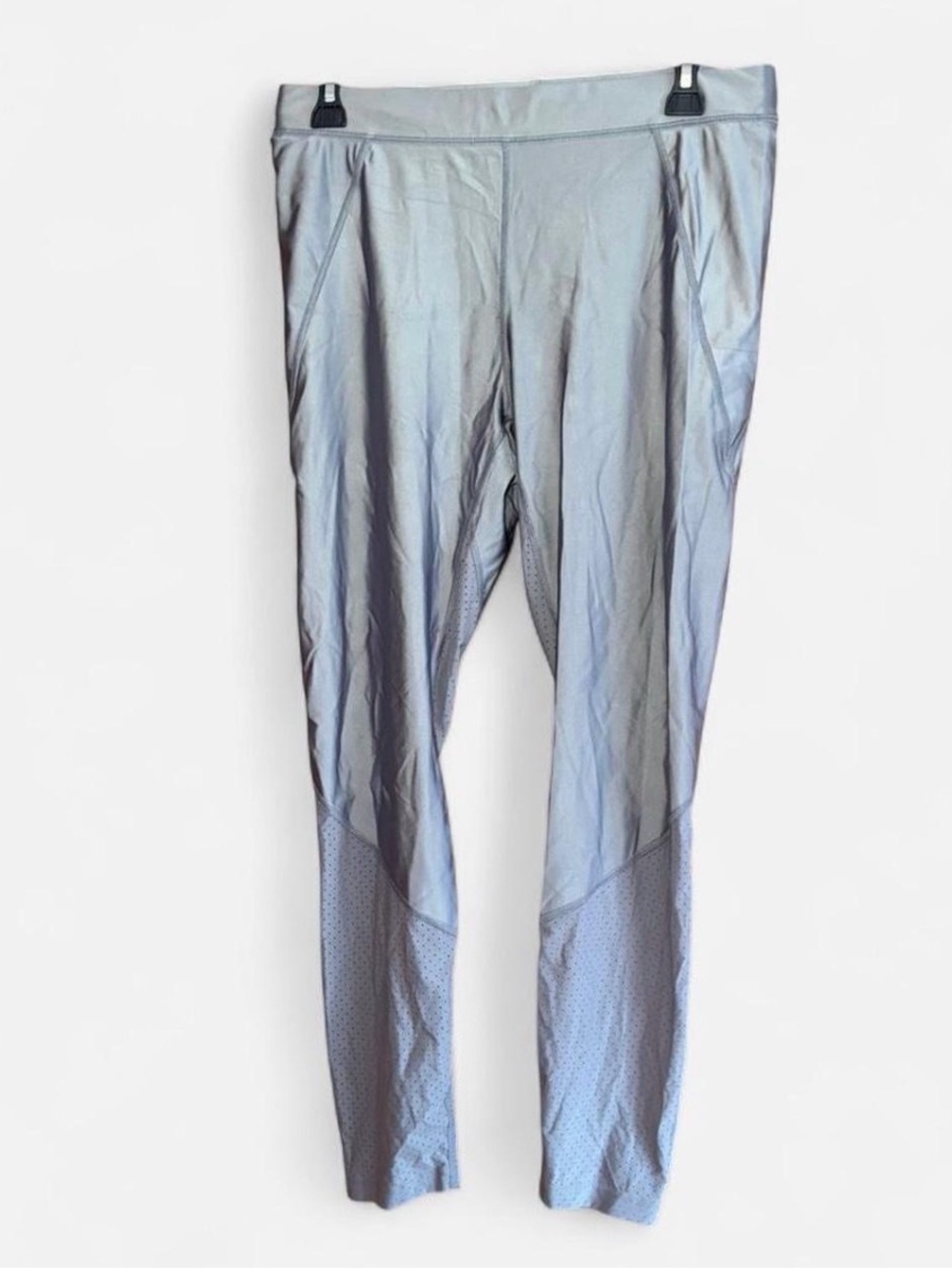 Nike Grey Metallic Dri-Fit Leggings with Pockets